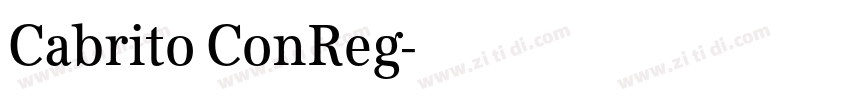 Cabrito ConReg字体转换 Cabrito ConReg字体转换